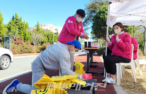 호남대학교, 코로나 타파! 격파 이벤트 ‘캠퍼스 웃음꽃’(사진-호남대)