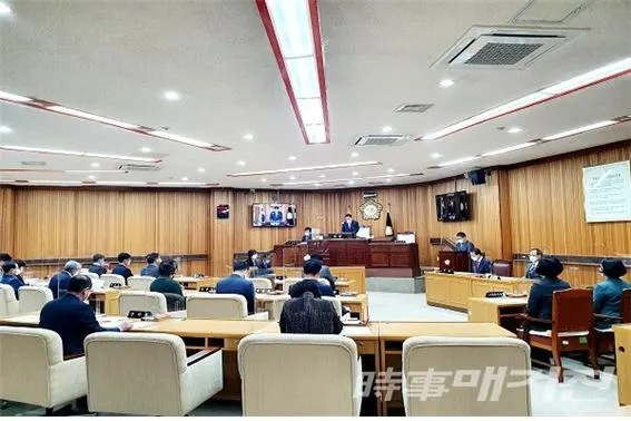 제369회 목포시의회 임시회 개회/사진=이병석 기자