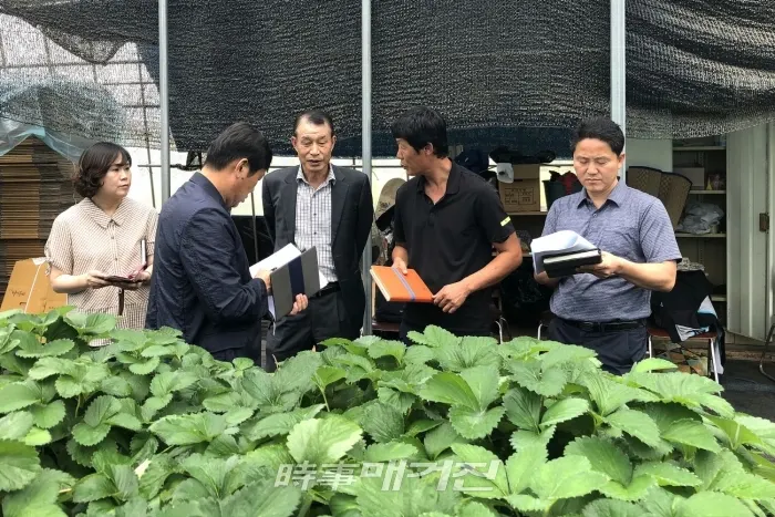 농촌진흥 시범사업에 대한 현장 지도 점검(사진_무주군)