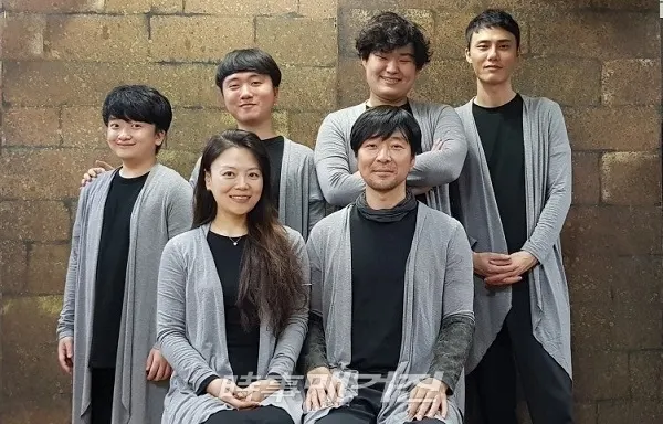 왼쪽에서 레이디맥베드 김수진, 맥베드 서창희, 뱅코우 유지원, 덩컨왕 황성현, 맥더프 송희근, 말콤 이선호