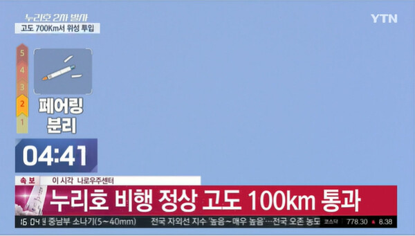 누리호 (사진=YTN뉴스 캡처)