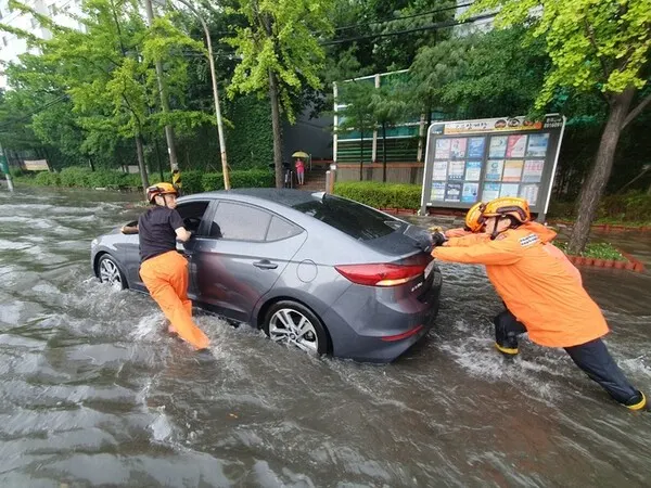 인천 폭우, 물난리, 침수피해 (사진=인천소방본부 제공)