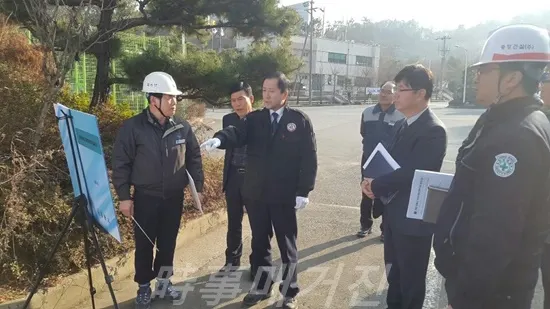 황진용 환경녹지국장, 동절기 폐기물처리시설의 관리를  당부하다.(사진:창원시청)