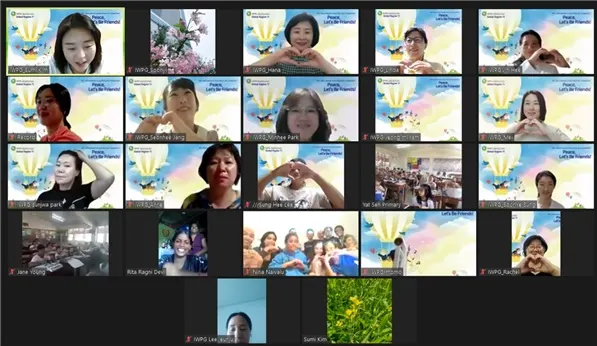 이 대회는 글로벌 11개국 8개 학교에서 총 300여 명의 어린이·청소년이 참가했다.(사진_IWPG)