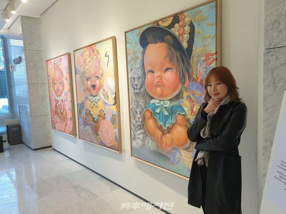 아티스트 김기애 ‘복덕원만(福德圓滿)’으로 2020년 마무리(사진_시사매거진 하명남 기자)