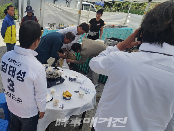 김태성 신안군수 예비후보 측, 기도 막힌 주민 생명 구해(사진_김태성 캠프 제공)
