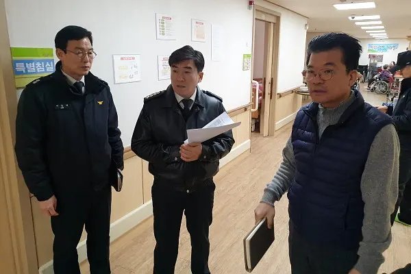 김용근 도봉소방서장, 설 연휴 대비 피난약자시설 안전관리