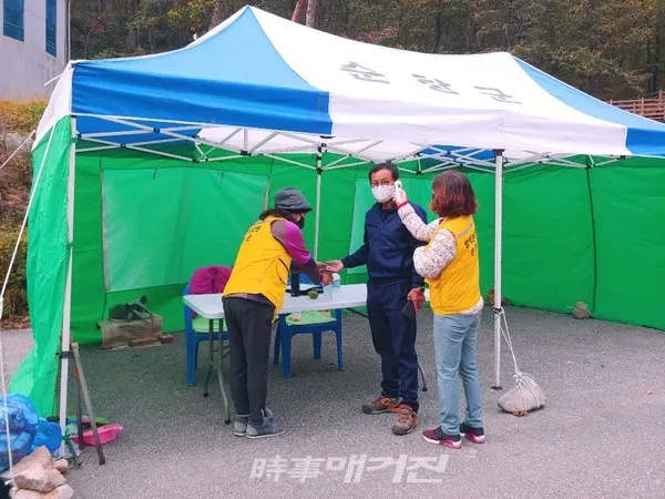 순창군,주요 관광지 길목마다 방역요역 배치(사진_순창군청)
