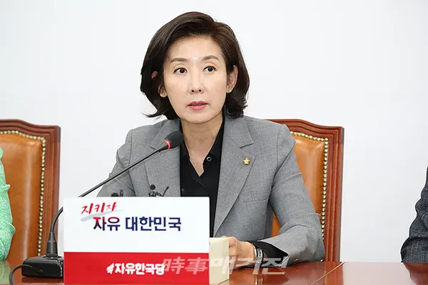 나경원 자유한국당 원내대표(사진_시사매거진 DB)