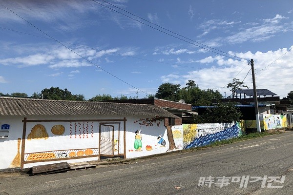영암군 도포면 안풍마을에“고향을 담은 사계절 테마 벽화”가 눈길을 끌고 있다(도포면 마을 벽화)/사진=영암군청 제공