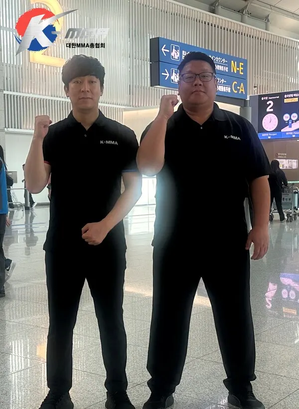 왼쪽부터 양서우 심판, 전성원 심판