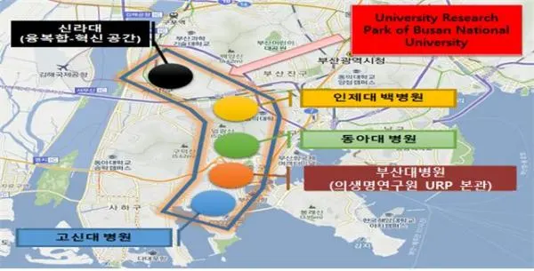▲ 출처 : 부산 대학산학연연구단지, University Research Park of Busan National University 조성 개념도