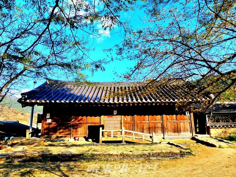 벚꽃 만개한 지리산 실상사 생태뒷간.(사진_조용우 칼럼니스트)