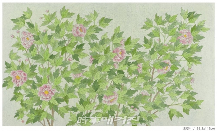 오길석, 바람이 불어도 좋은날-light breeze, 65.2x112cm, 순지에 채색, 2019