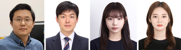 연구진 사진(김대석 교수, 박승현 교수, 이채원 석사연구생, 김난경 석박통합연구생). (사진_국립부경대)