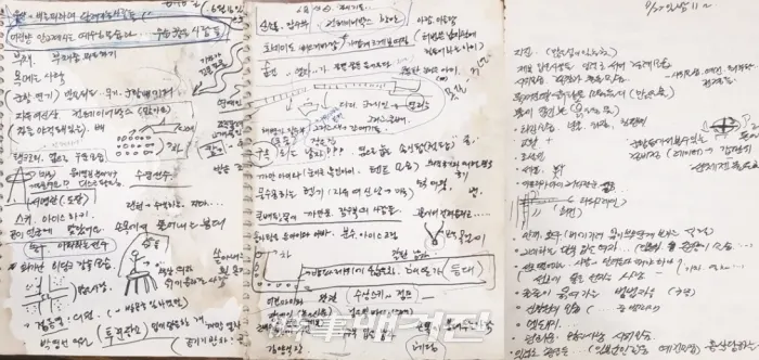 세월호 당시에도 모르긴 매한가지였다. 너무 아파서 그저 매일 4번씩 108배만 올리고 있었다. 사건이 터지고 큰언니가 전화가 왔었다. 그리고 그동안 미래를 보아왔던 걸 자각했다. 그일 이후 내가 봤던 장면들을 노트에 그리고 적기 시작했다. 그리고 그해 6월부터 블로그에 남기게 됐다.