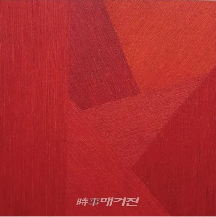 HOMO VIATOR - 길을 걷는 者, 130.3cm x 130.3cm Acrylic, Syringe(주사기선묘), 조미화