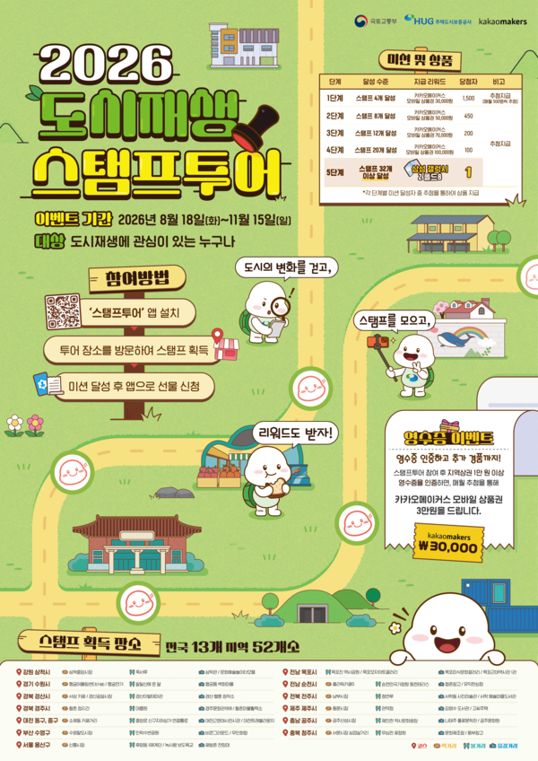 2026 도시재생 스탬프투어 홍보 포스터.(사진_HUG)