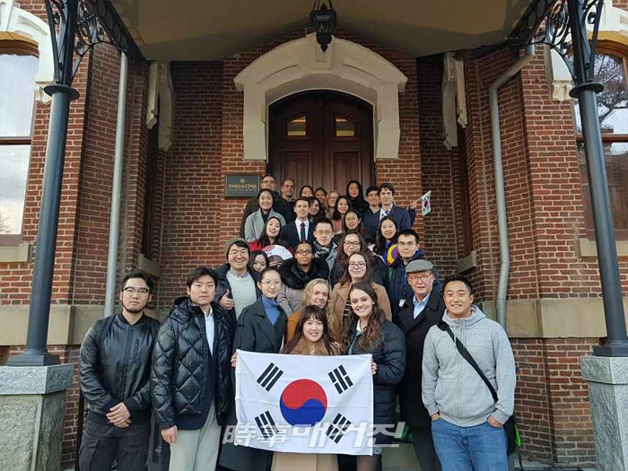 ▲ 존스 홉킨스 대학교 SAIS(School of Advanced International Studies) 방문(2018년 11월) [사진 _문화재청]