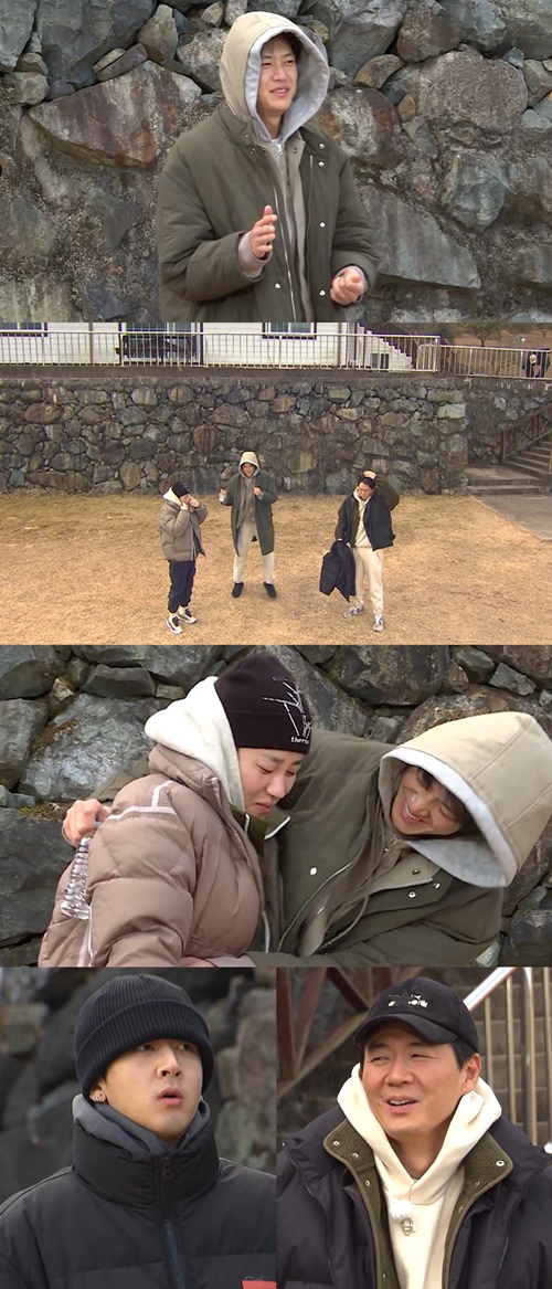 '1박 2일 시즌4' 배우 나인우 누구보다 이른 아침 맞이...라비 당황(사진=KBS2)