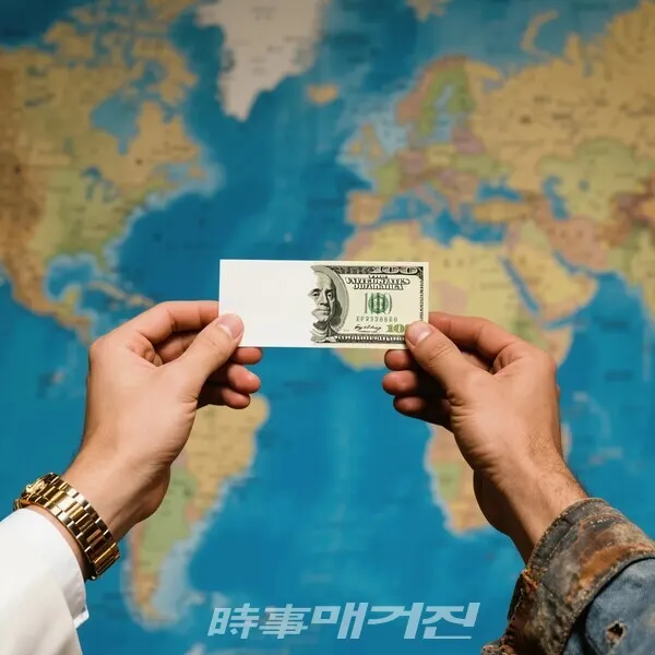 누군가에겐 종이, 누군가에겐 삶인 돈. (사진_SeaArt생성)