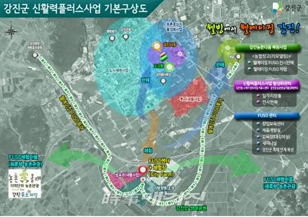 강진 신활력플러스 사업구상도(자료_강진군 제공)