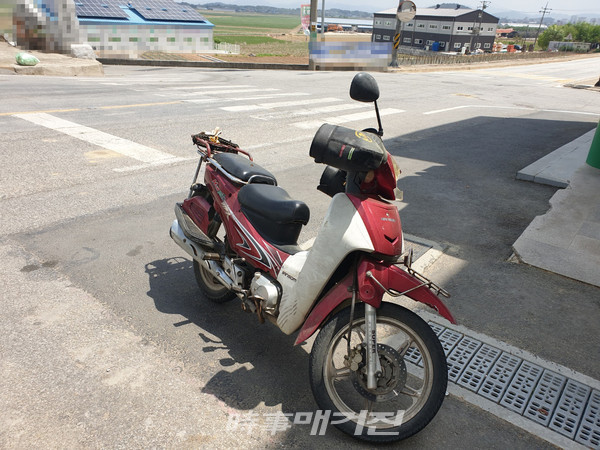 압수한 오토바이 차량(사진_전북청)