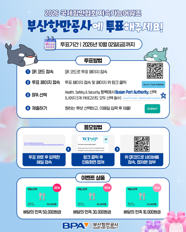 BPA 지속가능어워드 투표 홍보 포스터.(사진_부산항만공사)