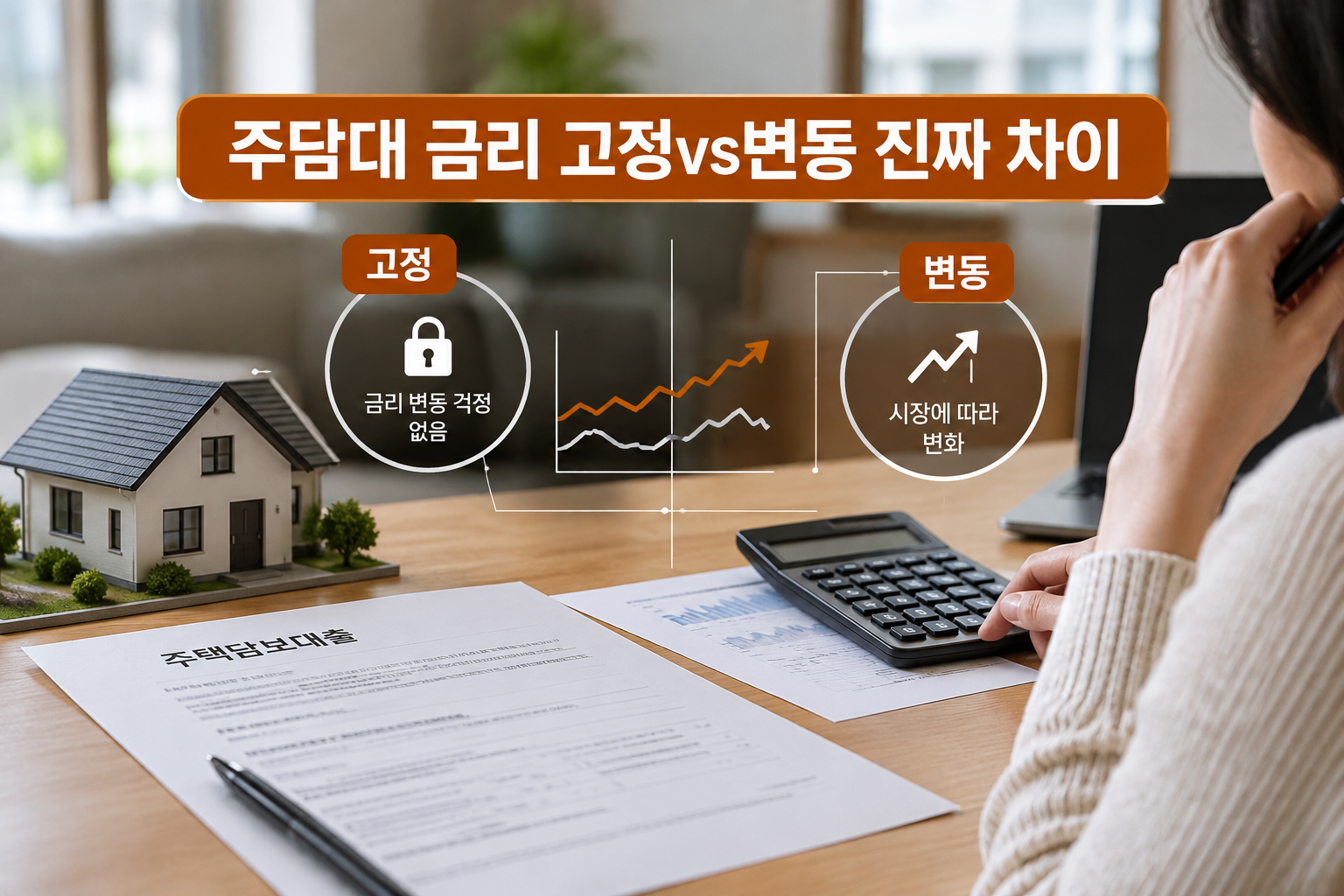 고정·변동·혼합 세 갈래로 나뉘는 주택담보대출 금리 구조와 선택 기준을 담은 리서치 안내