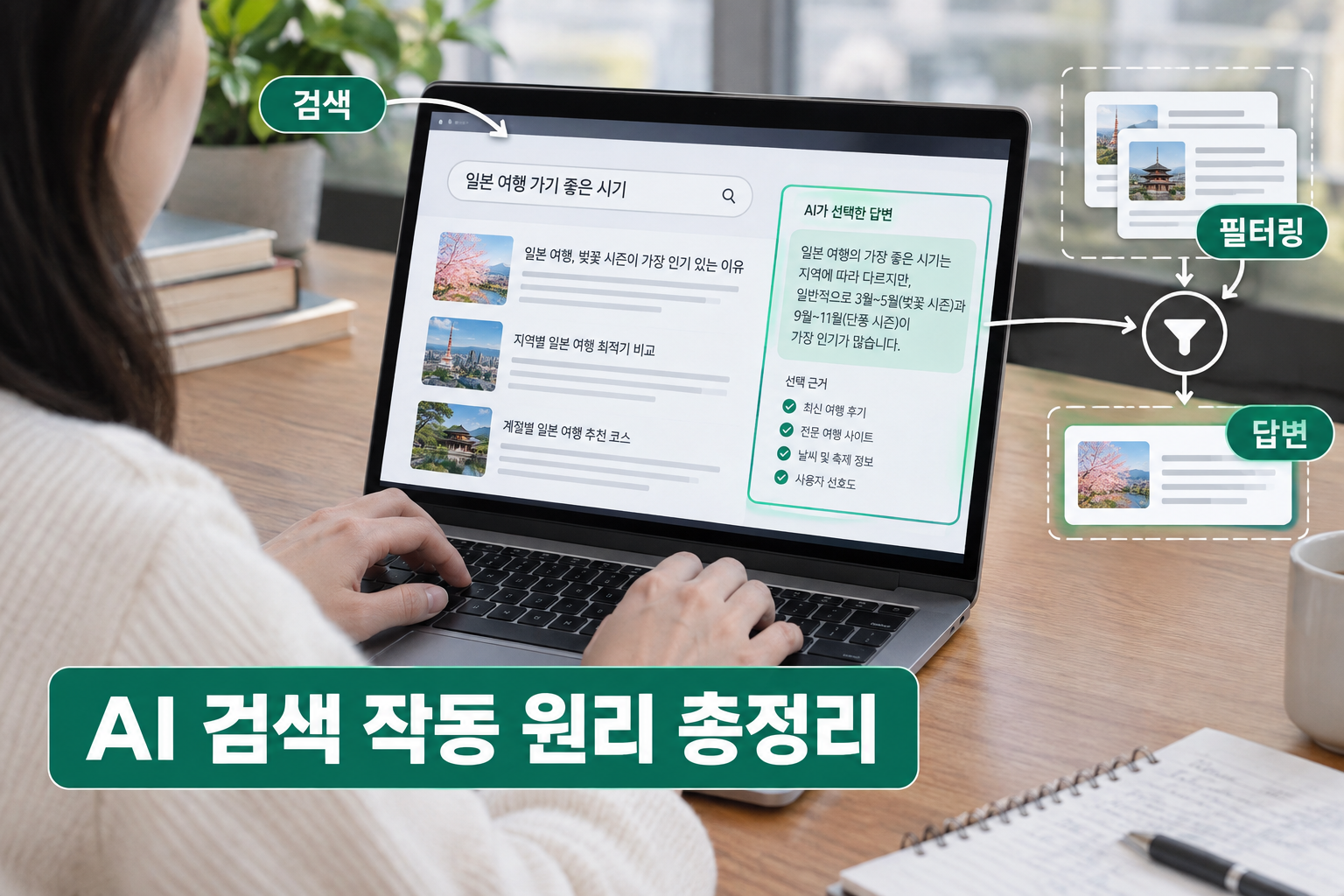 AI 검색 작동 원리: LLM과 정보 필터링, 어떻게 답을 고르나