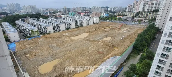 나대지 위 침사지(사진_시사매거진)