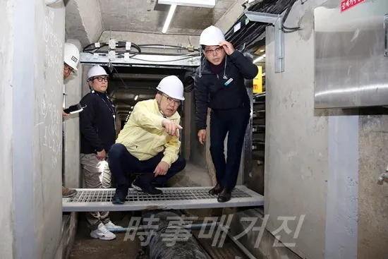 허성무 창원시장, 지하공동구 현장방문 (사진_창원시청)