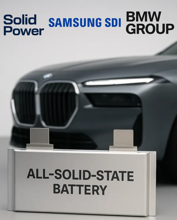 솔리드파워·삼성SDI·BMW 삼각동맹 이미지. (사진_Chat GPT 생성)