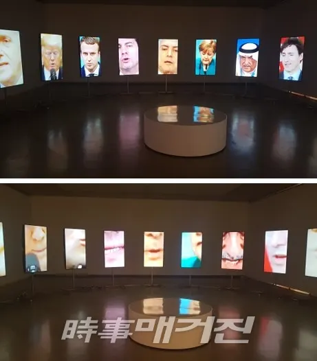 조각가 임영선, Concealed Products detail, 2018, 20개의 채널영상 / 시사매거진 하명남 기자