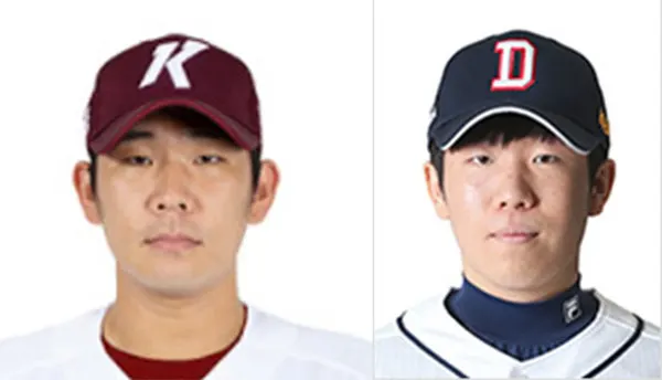 2차전 키움 선발투수는 정찬헌, 두산 선발투수는 김민규 (출처=키움, 두산)