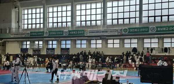 태권도 경기장 모습 (사진_이성만 기자)