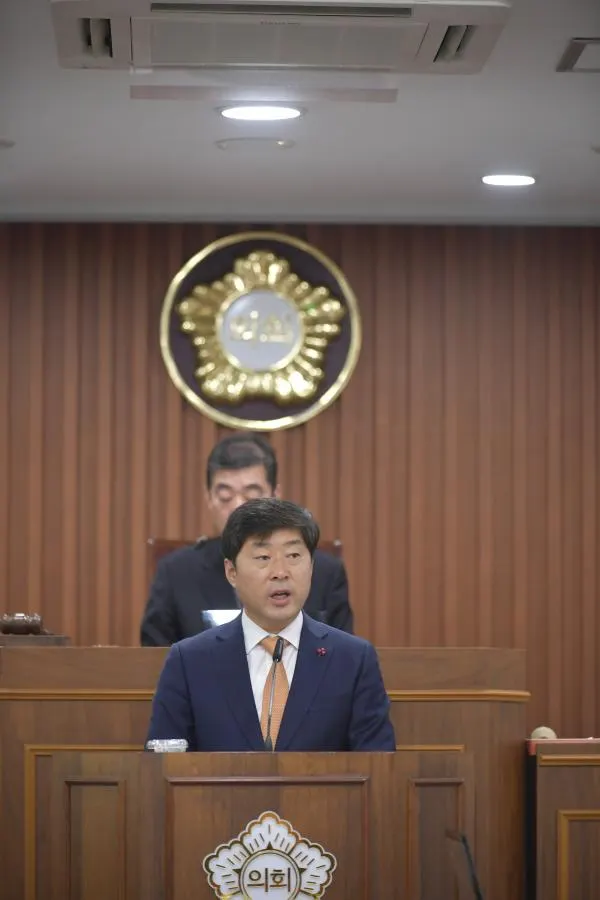 ▲ 황명성 논산시장 시정연설