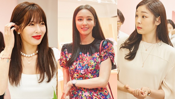 제이에스티나 조엘 런칭파티에 참석한 현아, 이다희, 김연아