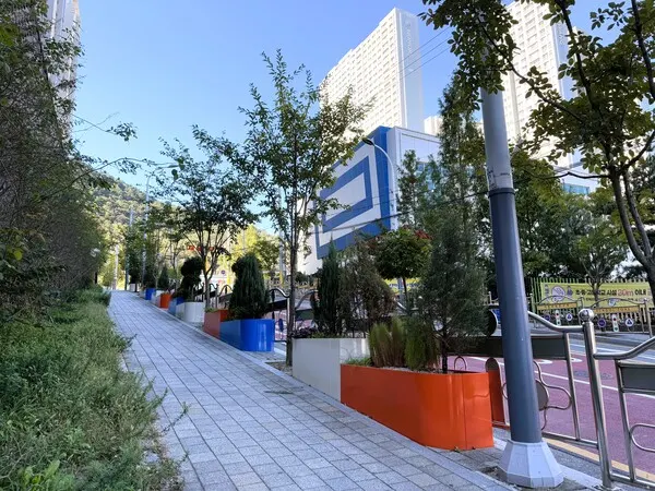 서동초등학교 인근에 조성된 그린숲 전경.(사진_달성군)