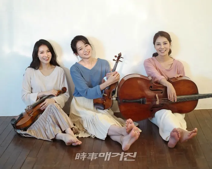 비올리스트 원소명, 바이올리니스트 민은경, 첼리스트 예슬 (사진제공=루비뮤직)