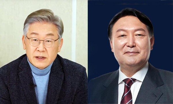 이재명 윤석열 (출처= 이재명 유튜브, 윤석열 SNS)