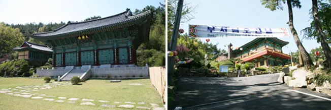 ▲ 원명사는 오로지 지장기도만을 일심으로 행하고 있는 사찰로 유명한데 지장기도의 전통적 수행방법을 고스란히 이어오고 있는 이곳은 보물 961호로 지정된 묘법연화경이 보존되어있는가 하면 지장전과 지장보살상이 몇 곳에 모셔져 있어 많은 이들로부터 진정한 자아 성찰을 할 수 있는 기도도량으로 널리 알려져 있다.