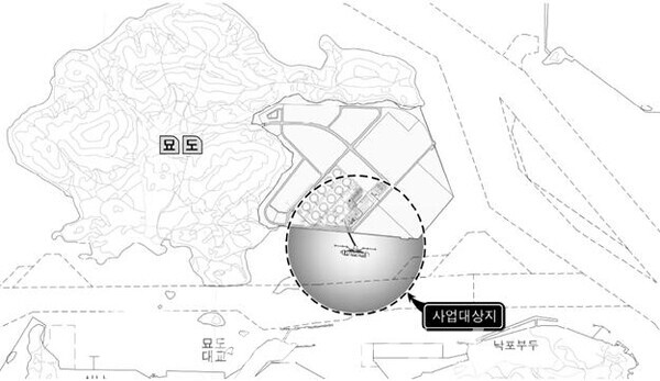 ▲10만 톤급 LNG부두 위치도