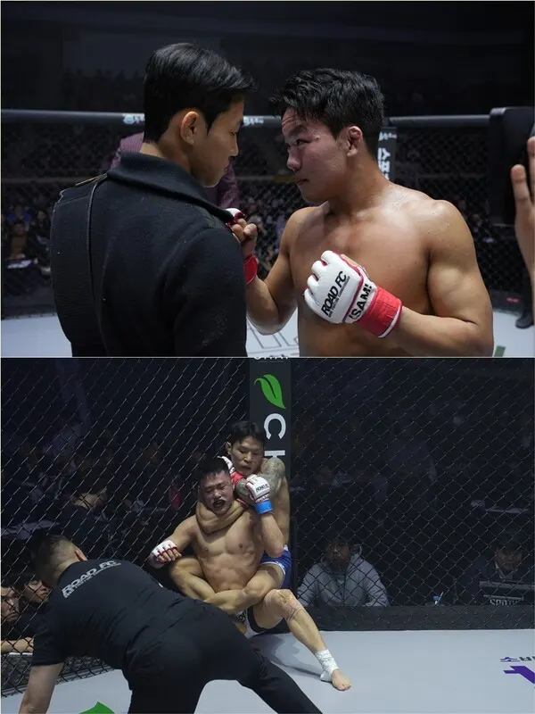 이정현과 편예준의 경기는 피니쉬가 나오지 않았다. 그래플링에서는 이정현, 타격에서는 편예준이 다소 우세했다. 결국 3라운드를 모두 소화하며 심판들의 판정으로 경기의 승부가 갈리게 됐다. 심판들은 이정현의 손을 들어줬다. 이정현과 고동혁의 플라이급 타이틀전이 성사되는 순간이었다.