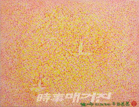 김병종, 생명의 노래_송화분분松花紛紛, 캔버스에 혼합재료, 117x90cm, 2021 ​​​​​​​갤러리가이아(관장 윤여선)가 오는 10월15일부터 17일까지 서울 삼성동 코엑스 A·B홀(COEX Hall A·B)에서 열리는 'Kiaf SEOUL 2021(20TH KOREA INTERNATIONAL ART FAIR, 한국국제아트페어)'에 참가한다.(사진_갤러리가이아)