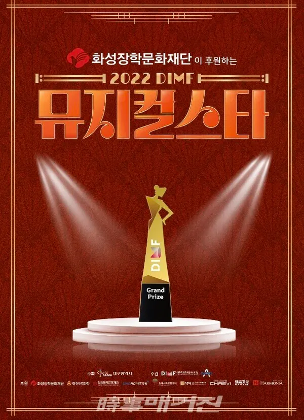 한국 뮤지컬의 미래를 이끌어갈 인재 발굴과 양성에 앞장서고 있는 (사)대구국제뮤지컬페스티벌(이하 DIMF)이 다양한 경연방식, 전국방송, 수많은 라이징스타 배출로 대한민국 No1. 뮤지컬배우 등용문으로 자리매김한 'DIMF 뮤지컬스타'의 8번째 대회를 공고하고 올해를 빛낼 새로운 스타 발굴을 시작한다.