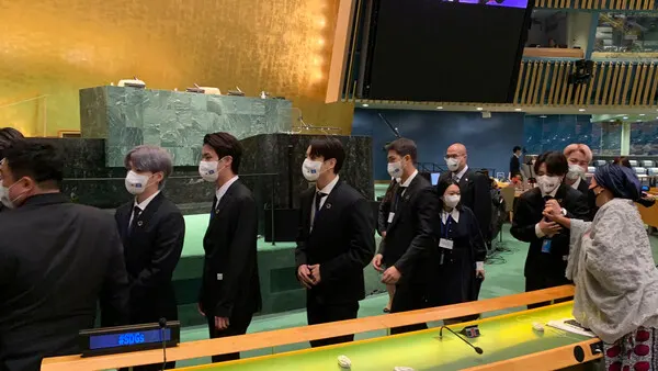 방탄소년단(사진=아미나 모하메드 UN 사무부총장 트위터)