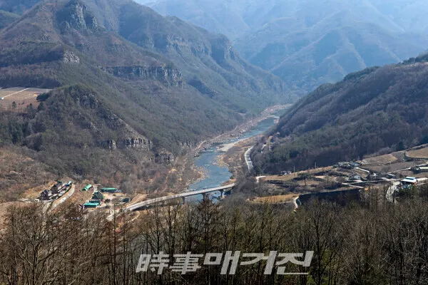 국도35호선 관창1교 주변 전경(사진_박상준)