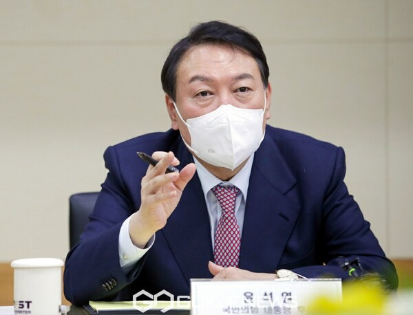 윤석열 국민의힘 대선 후보.(사진_국제뉴스)