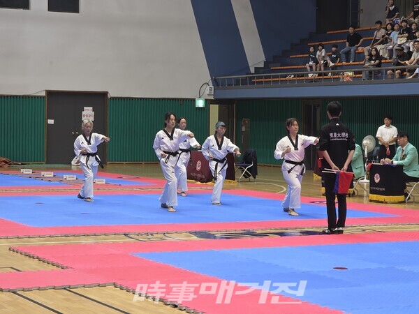 (성인부 품새대회 사진(사진_동의회 제공)